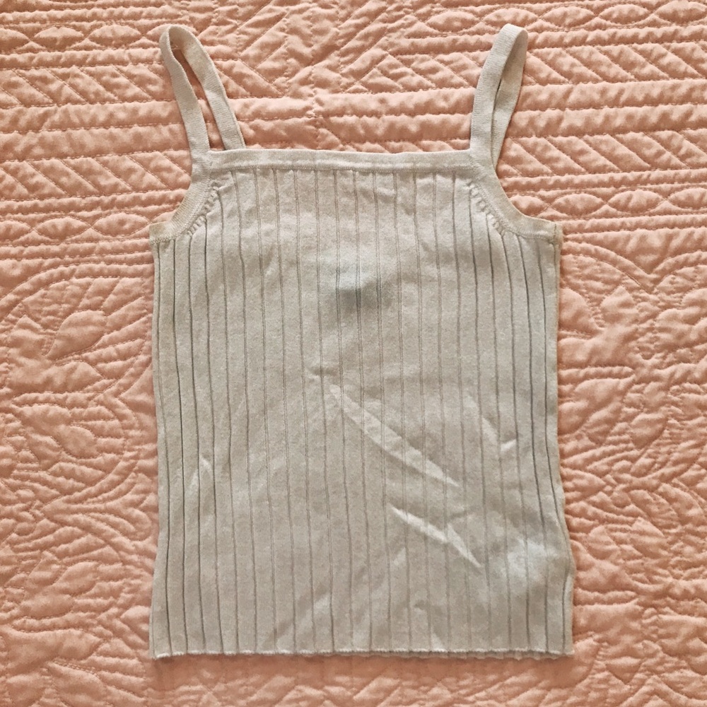 white tank top
